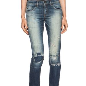 Rag & Bone The Dre in Surfer Repair Size 25 (27x29.5) Ultra Distressed Skinny